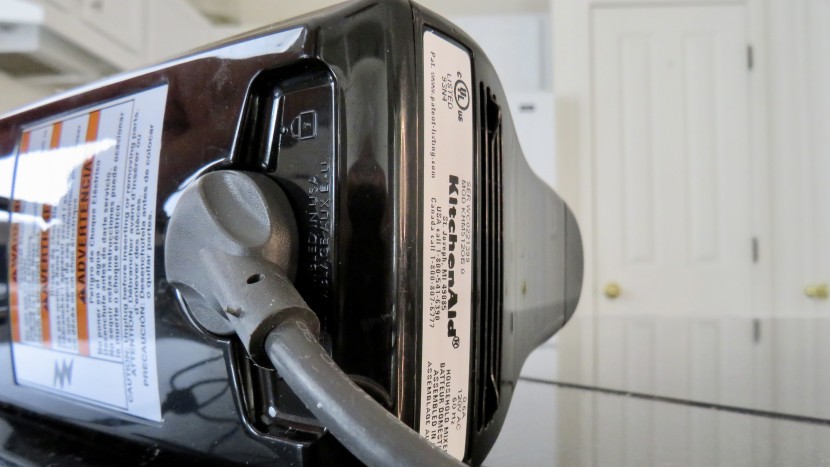 hand mixer - the kitchenaid 5 speed has a convenient angled power cord that can...