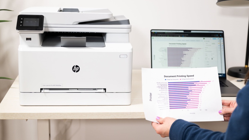 hp color laserjet pro mfp m283fdw - business graphics are legible and clear.