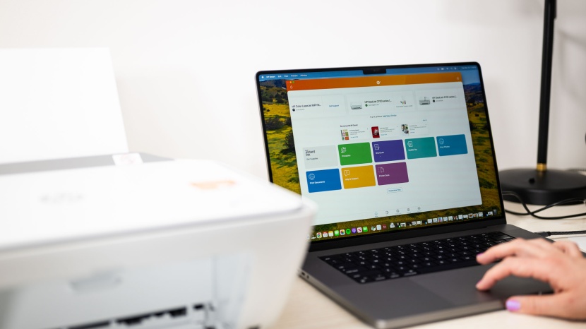 hp deskjet 2755e - while easy to use from a laptop or desktop, the physical interface...