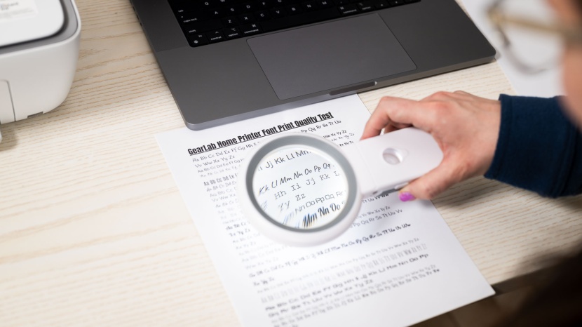 hp deskjet 2755e - we examined various fonts under a microscope to suss out any...