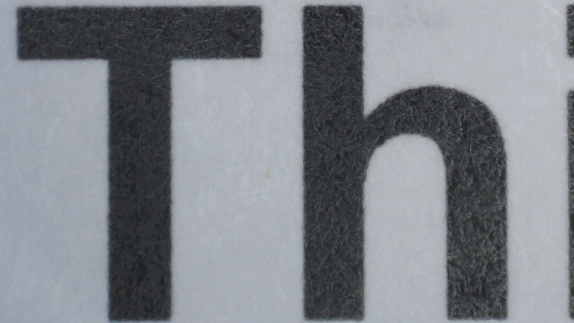 hp color laserjet pro m255dw - if you zoom in extra close, you&#039;ll see just how sharp the text...