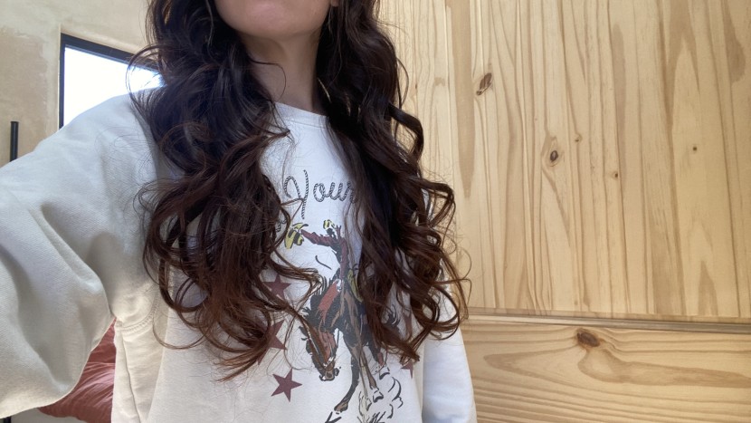 the spin'n curl curled well, though the results were not as smooth...