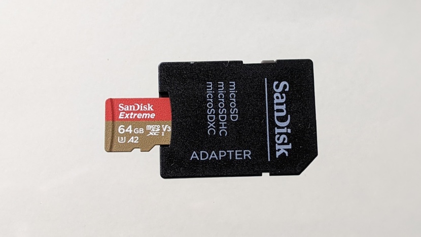 microsd card - the sandisk extreme offers plenty of speed and impressive prices.