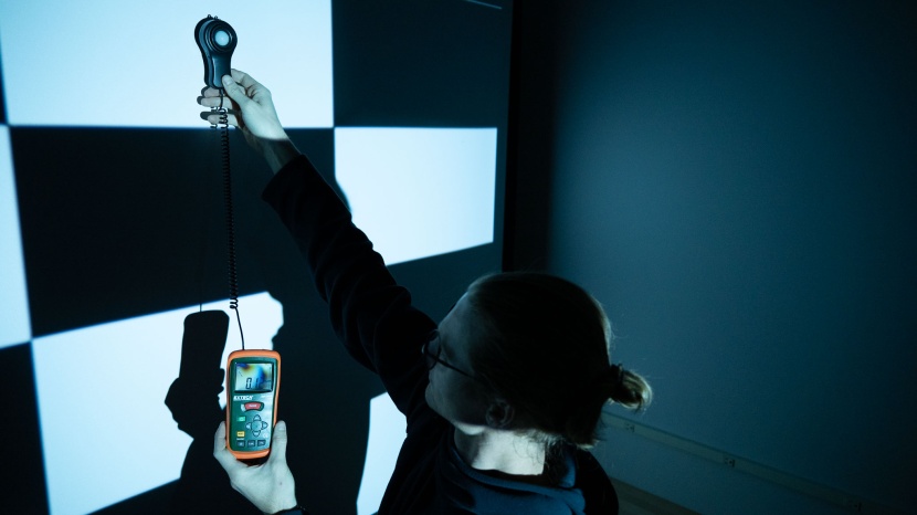 happrun h1 - we measure real-world contrast with a light meter and the ansi...