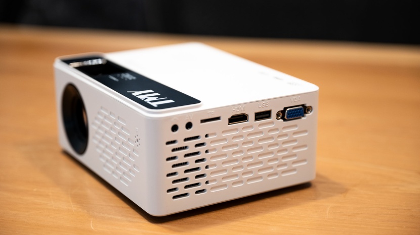 tmy mini - this projector has a minimal selection of ports.