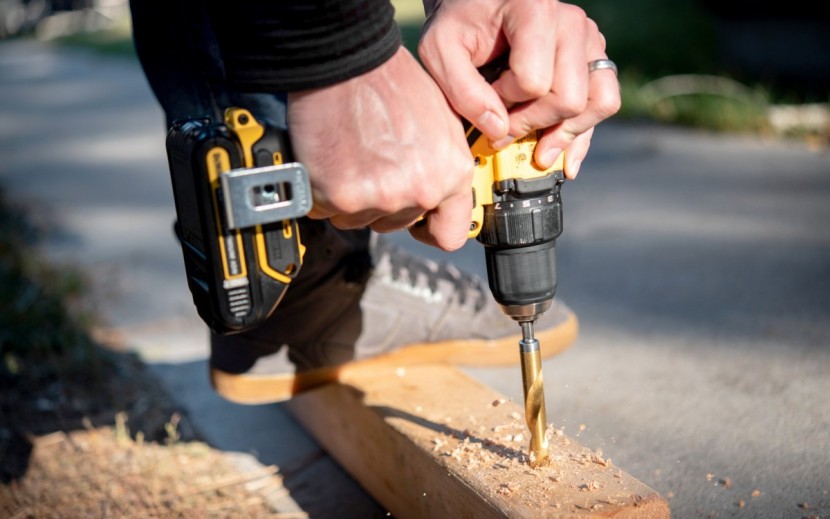 dewalt atomic 20v max brushless compact 1/2 in. drill/driver kit dcd708c2 - this model could easily drill through dimensional lumber with larger...