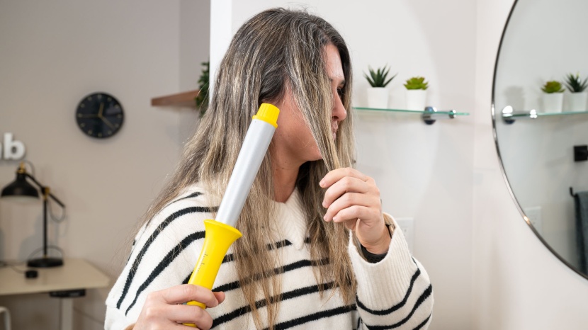curling iron - the larger barrel on this wand makes for larger, looser curls.