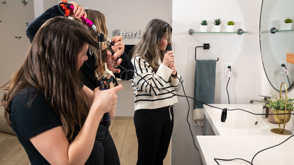 curling iron - trying these curlers on different types of hair to figure out what...