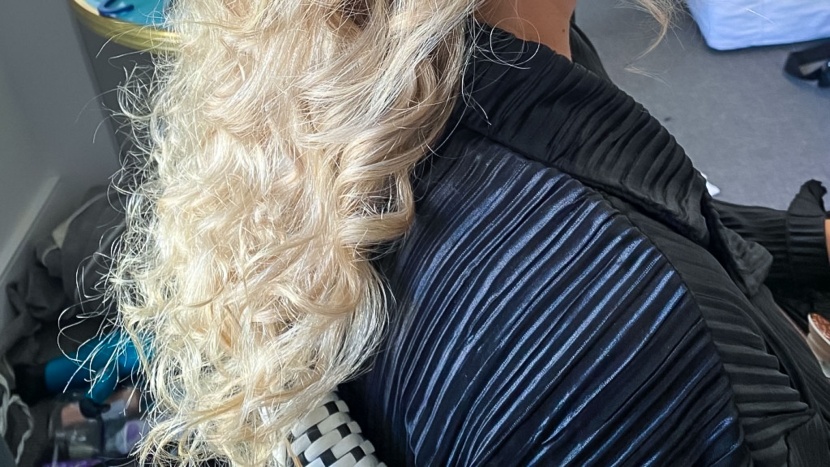 the conair tourmaline gave these natural curls a boost