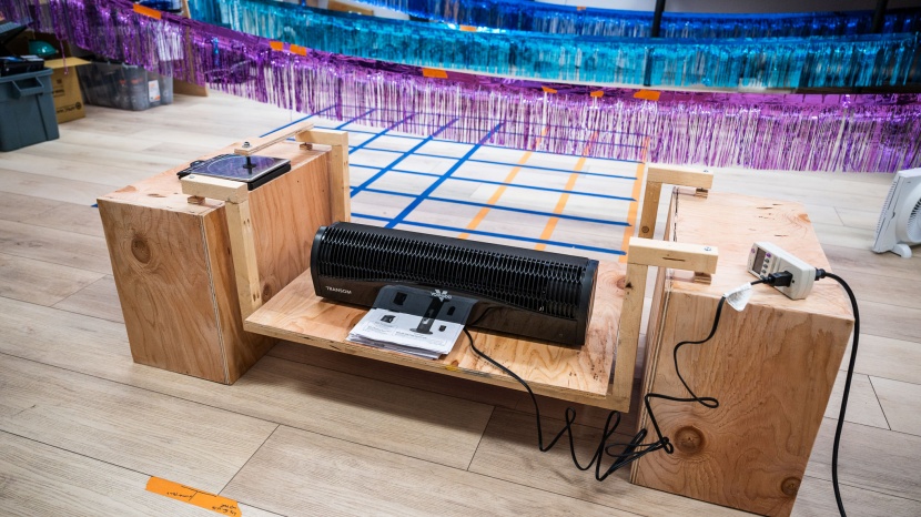 our thrust rig measures the sheer propulsion power of each machine.