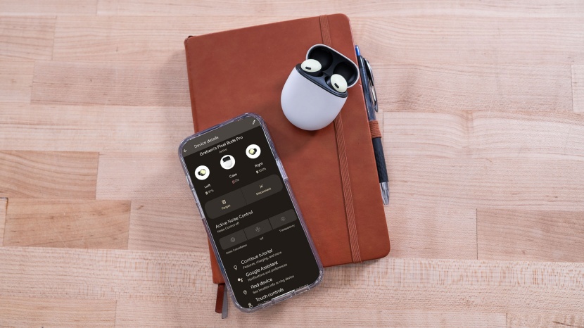 google pixel buds pro - the app makes it easy to check the battery life of each individual...