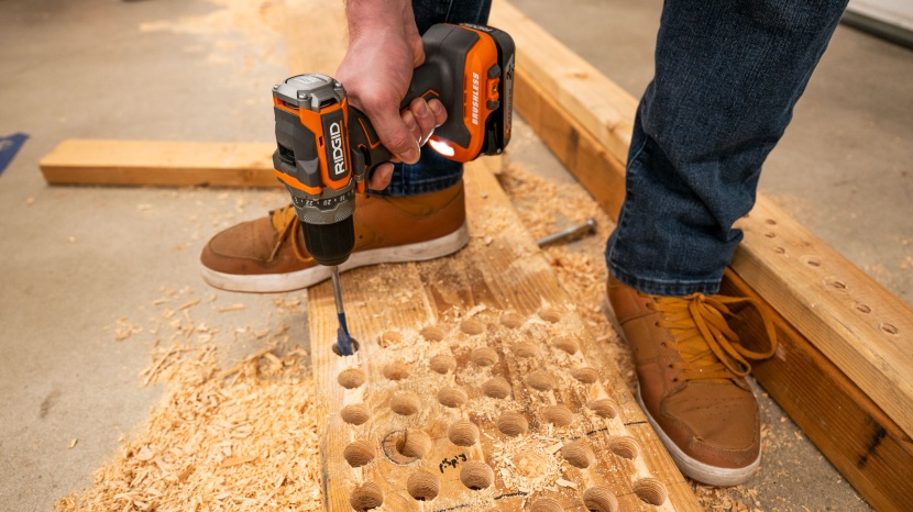 drill - some drills, like the rigid 18v, actually performed better through...