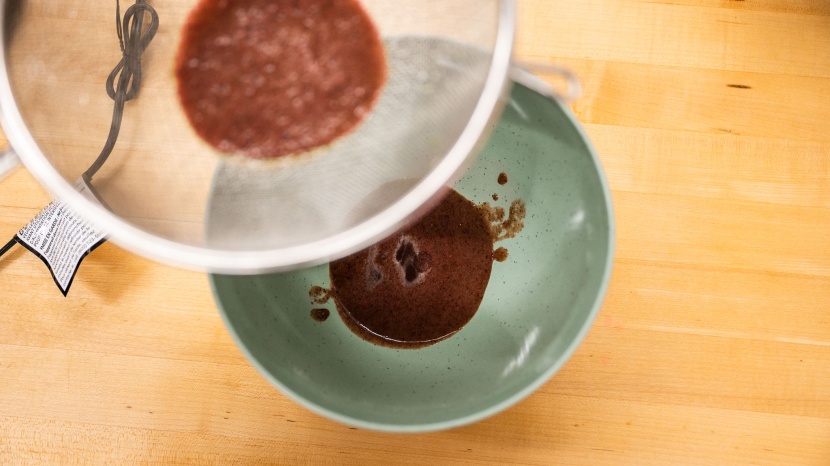 we poured every smoothie through a fine-mesh sieve to better detect...