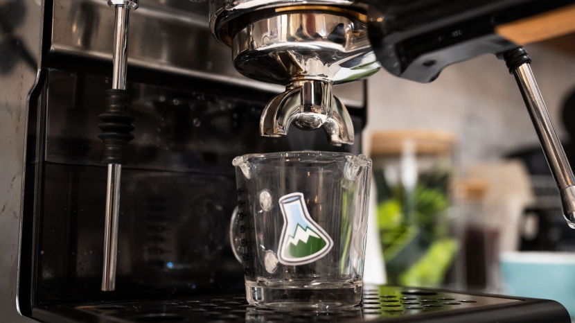 gaggia classic evo pro - getting an idea of the head clearance between the portafilter spouts...