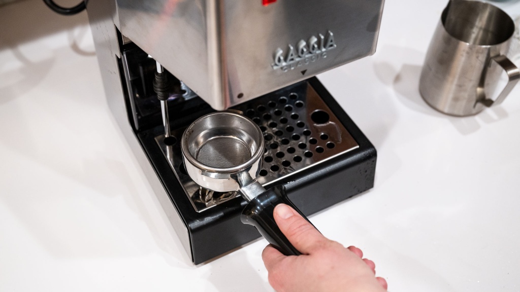 gaggia classic evo pro - getting ready to lock and load as we test the function of the...