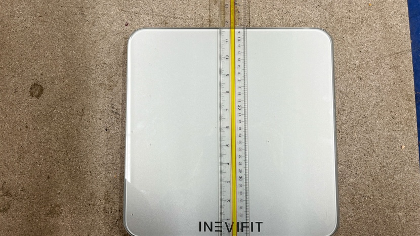measuring the length and width of the inevifit.