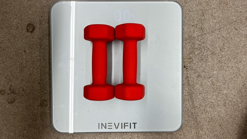 the three-pound weights used in our testing.