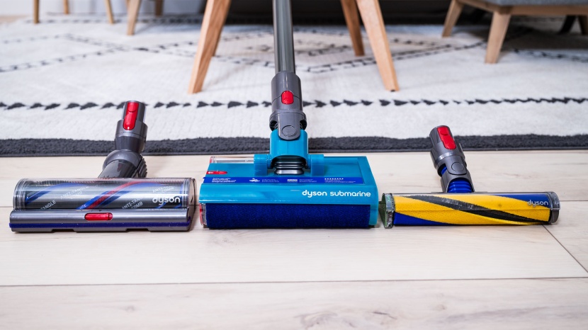 dyson v15s submarine - different roller heads for different applications are provided with...