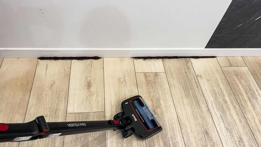 this test is designed to see how close each vacuum can get and still...