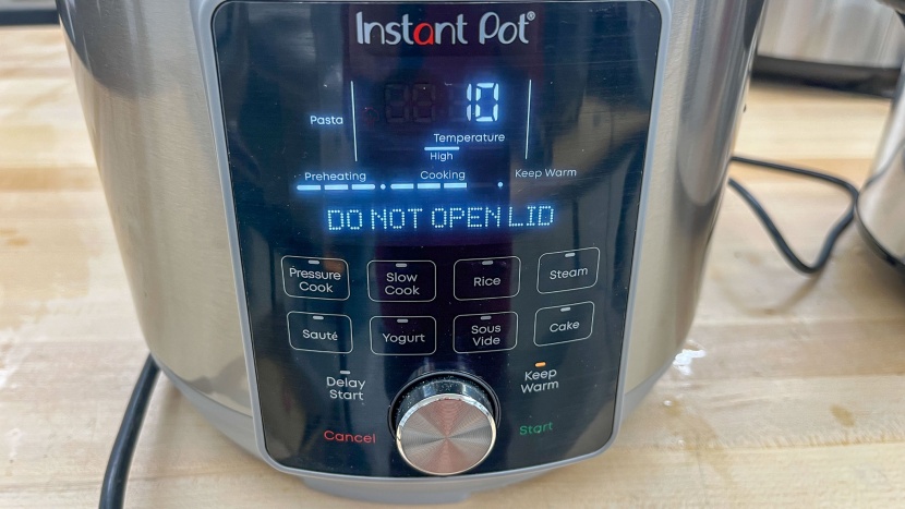 instant pot duo - we appreciate the safety warnings on this model.