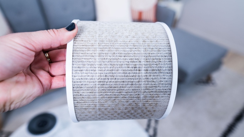 levoit core mini-p - an included circular filter helps remove harmful air pollutants...