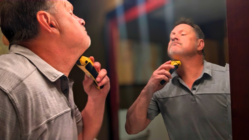 wahl lifeproof - putting the finishing touches on our neck whiskers. we never had a...