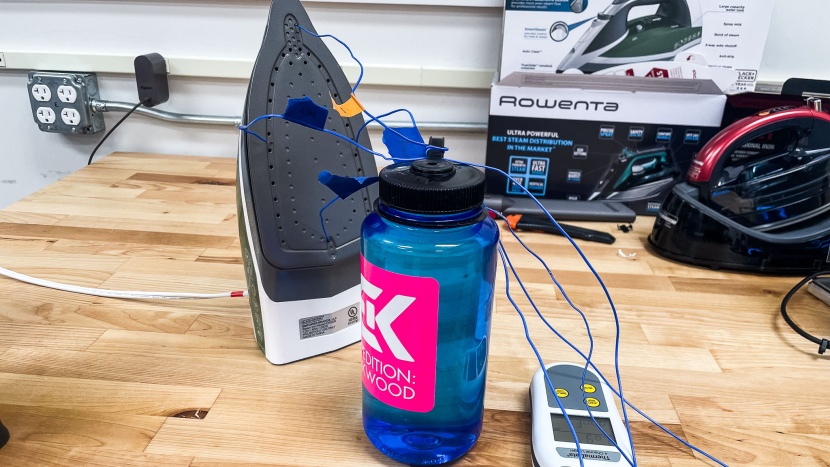 black+decker vitessa advanced cord reel - logging the soleplate temperatures on the black+decker vitessa...