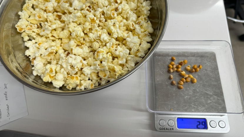 magic chef mc110mb - overall, the popcorn function worked well, leaving only 23 kernels.