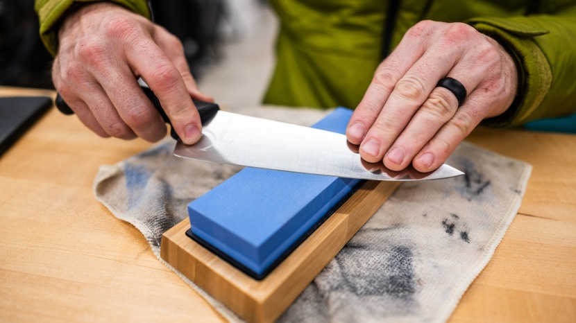 knife sharpener - although it takes practice and diligence, whetstones like the kerye...