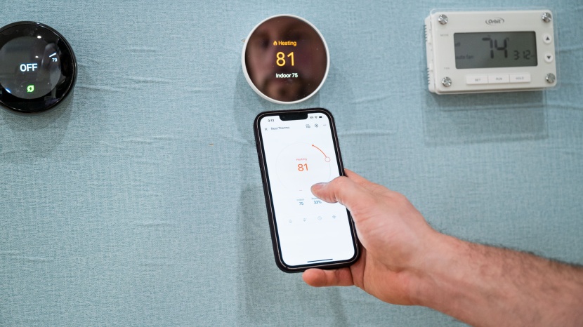 google nest thermostat - the nest thermostat competes with premium units, partly due to its...