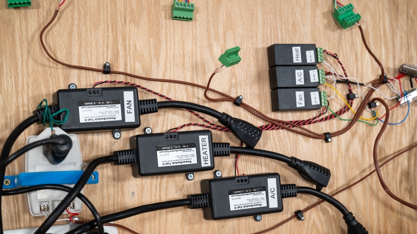 thermostat - here's a look at the back of our thermostat control board, where...