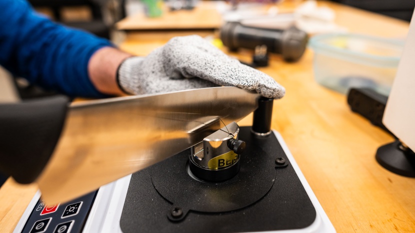 knife sharpener - this professional edge tester was the key to directly comparing the...