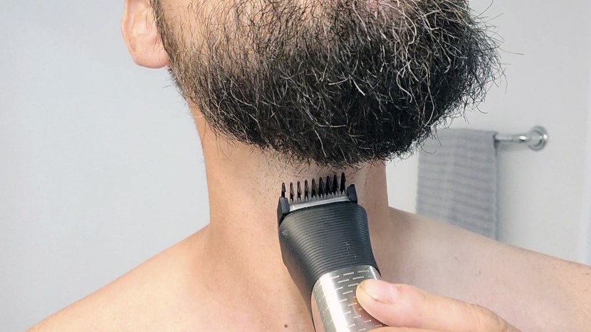 testing and evaluation photos for beard trimmers