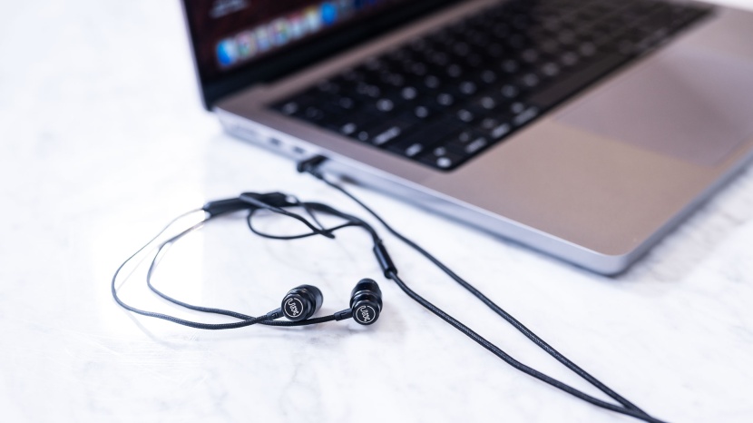if your device has a headphone jack, using these earbuds is as easy...