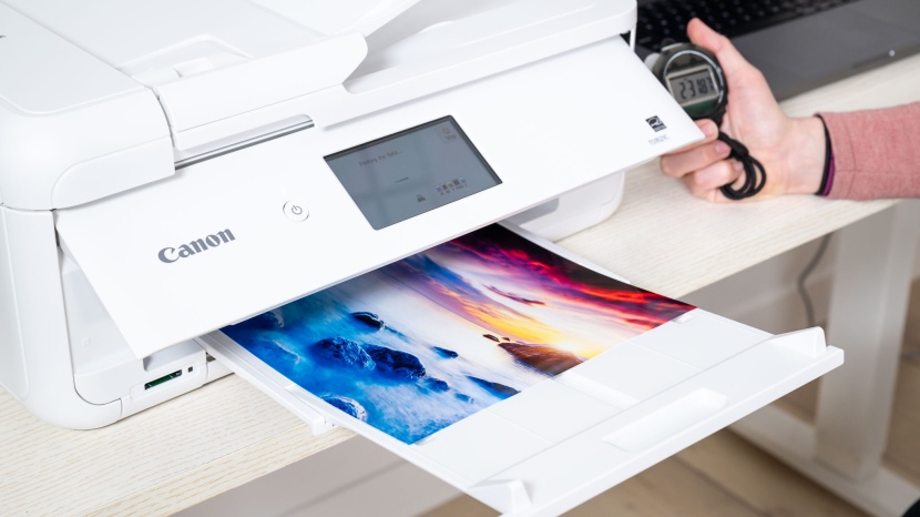 printer - we manually measure exactly how long it takes to print an image.