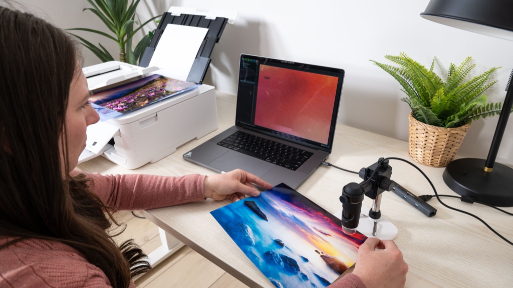 printer - we carefully examine each image under digital magnification to score...