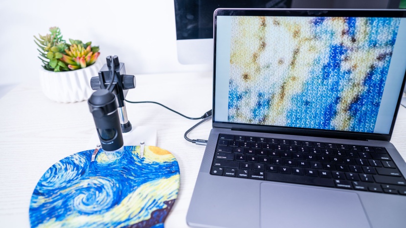 mouse pad - we utilize our digital microscope to see what&#039;s happening on the...