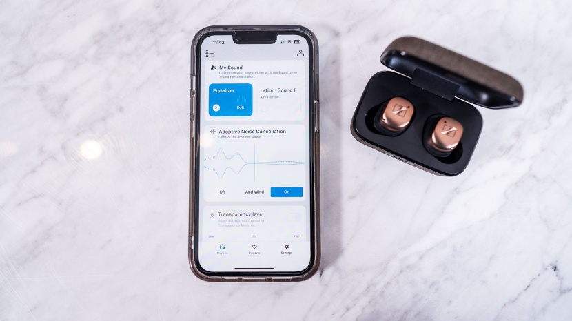 wireless earbuds - the sennheiser has an easy-to-use app with a variety of useful...