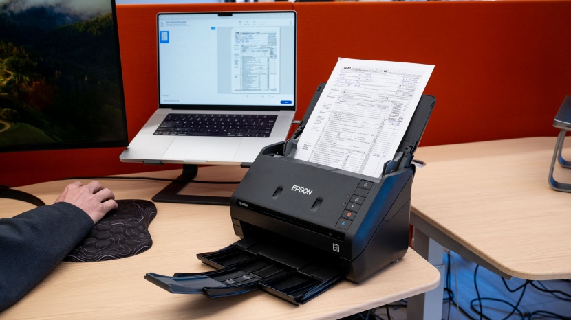 scanner - intuitive software seen in scanners like the epson workforce es-400...