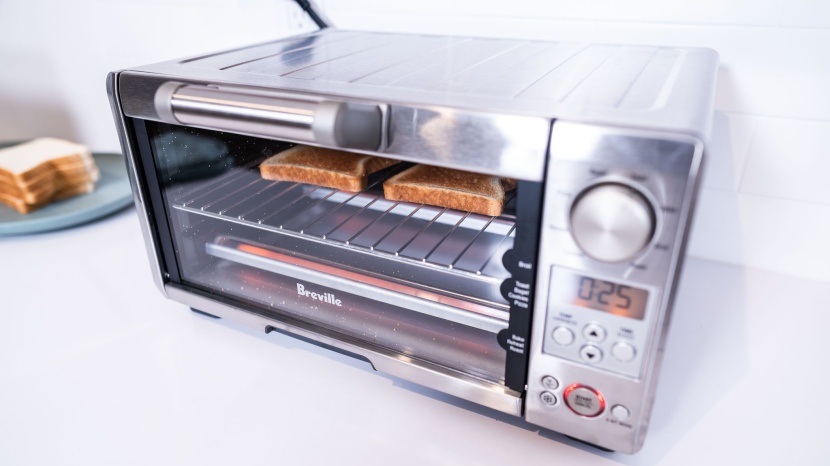 breville mini smart oven - this smaller model saves countertop space while still fitting four...