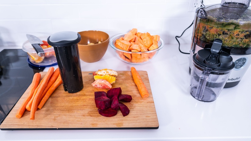 we test each juicer with a variety of produce for maximum accuracy.