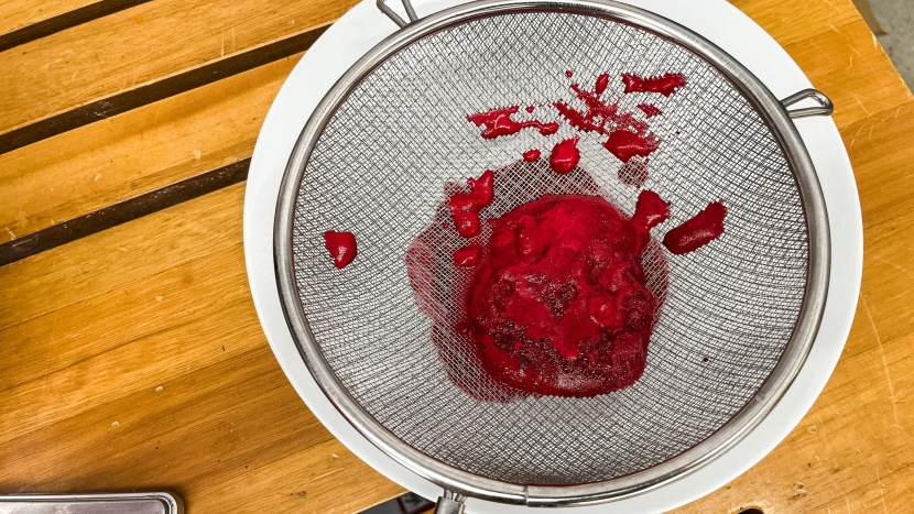 magic bullet mini - there was very little pulp left over when juicing beets.