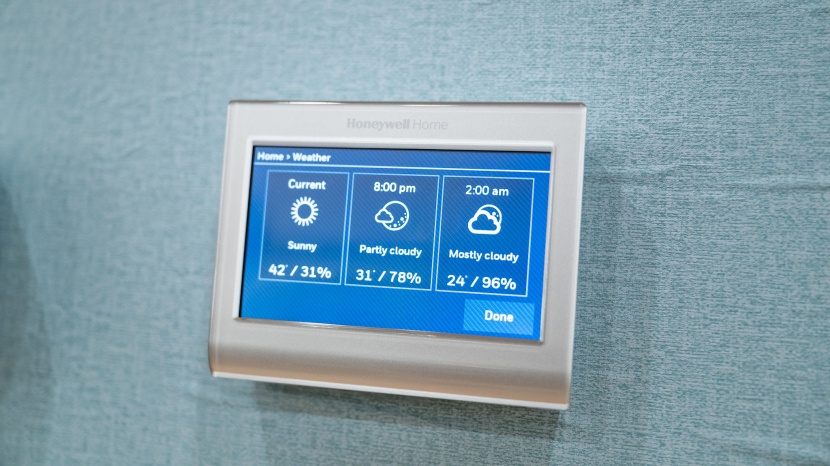 honeywell wifi smart color - weather reports on the display are a nice touch.