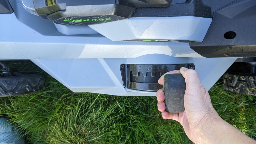 lawn mower - mowers with &quot;stick shift&quot; deck adjustments such as the ego power+...