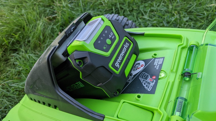 greenworks 25322 - the small battery ran for an average of 40 minutes in our test...