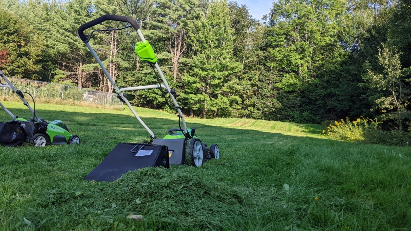 greenworks 25322 - while mulching grass is better for your lawn long term, if you let...