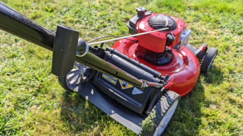 the pull-cord engine start takes more effort than the push start...