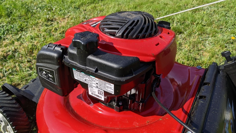 troy-bilt tb110 - the gas-powered troy-bilt requires you to store a gas can and find...