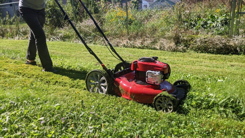 troy-bilt tb110 - one of the best mulchers in the test, the troy-bilt chopped and...