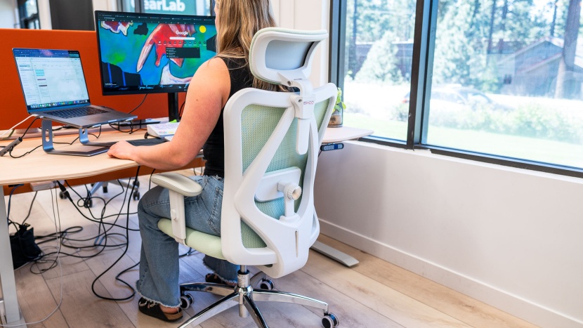 office chair - we loved the plush seat cushion. the w-shape cushion hugged all the...